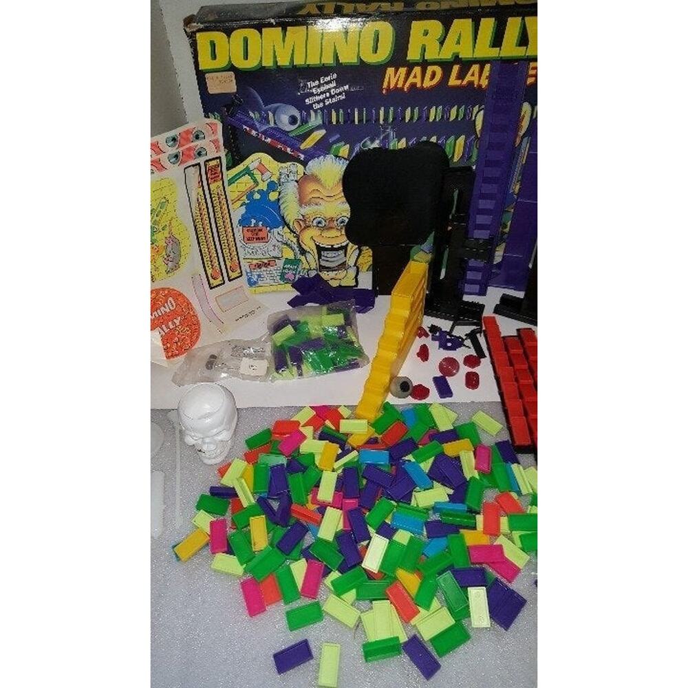 1996 Domino Rally Mad Lab Set Pressman